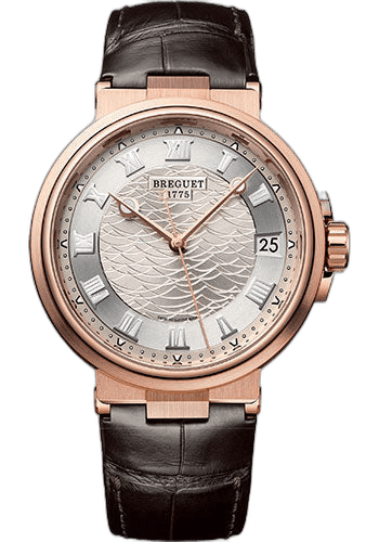 Breguet Marine 5517 Watch - 5517BR/12/9ZU Rose Gold Timepiece [5517BR/12/9ZU