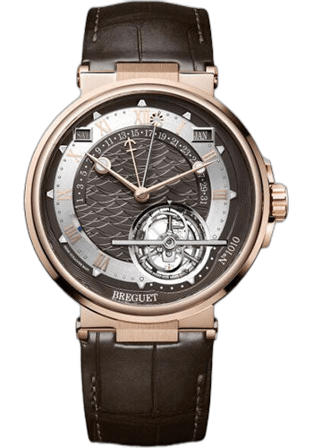 Breguet Marine Tourbillon Rose Gold — Guilloché Brown Dial | Ref. 5887BR/G2/9WV