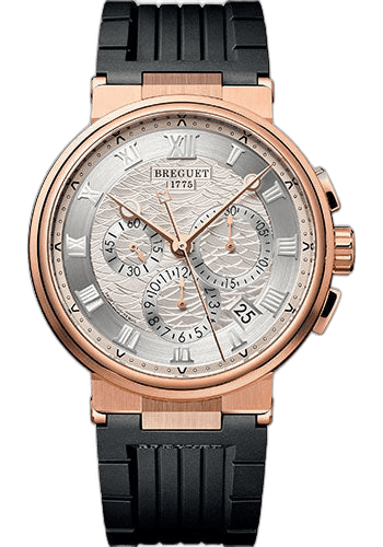 Marine Chronographe 5527 Watch - 5527BR/12/5WV Rose Gold Breguet Ref. 5527BR/12/5WV