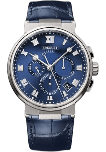 Breguet Marine Chronographe Titanium — Blue Roman Numeral Dial | Ref. 5527TI/Y1/9WV