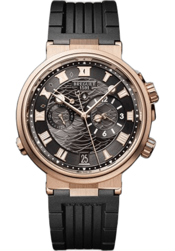 Breguet Marine Alarme Musicale Rose Gold — Black Dial with Musical Complication | Ref. 5547BR/G3/5ZU
