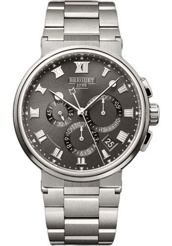 Breguet Marine Chronographe Titanium — Black Sunburst Dial | Ref. 5527TI/G2/TW0