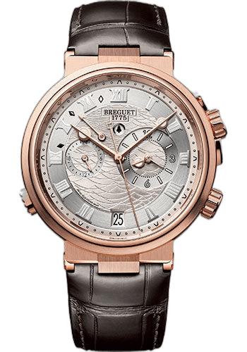 Breguet Marine Rose Gold — Alarme Musicale Silvered Dial | Ref. 5547BR/12/9ZU