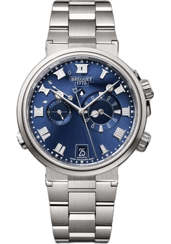 Breguet Marine Alarme Musicale Titanium — Blue Dial | Ref. 5547TI/Y1/TZ0