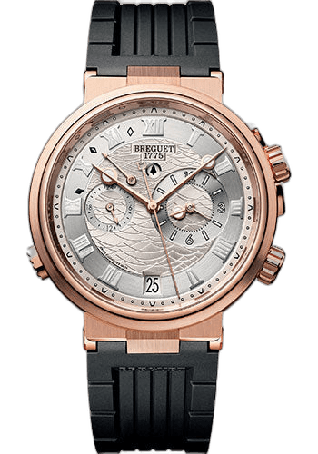 Breguet Marine Alarme Musicale Rose Gold — Silver Dial, Musical Alarm | Ref. 5547BR/12/5ZU