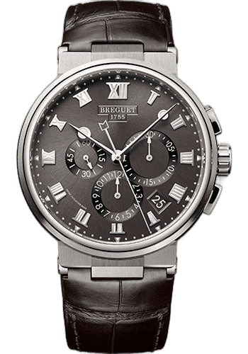 Breguet Marine Chronographe Titanium — Slate Sunburst Dial | Ref. 5527TI/G2/9WV