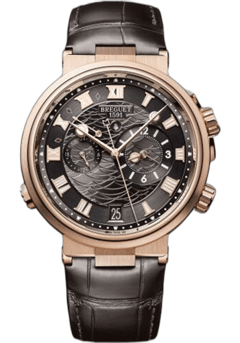Breguet Marine Alarme Musicale Rose Gold — Black Dial | Ref. 5547BR/G3/9ZU