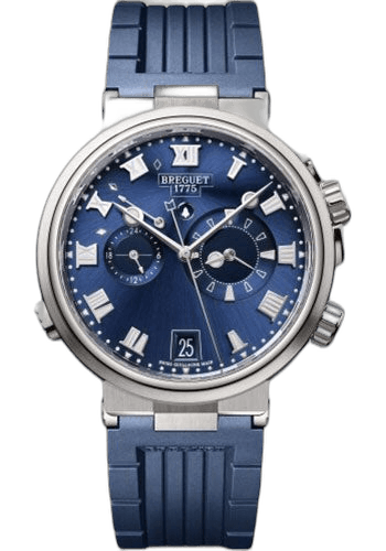 Breguet Marine Alarme Musicale Titanium — Blue Dial Musical Alarm | Ref. 5547TI/Y1/5ZU
