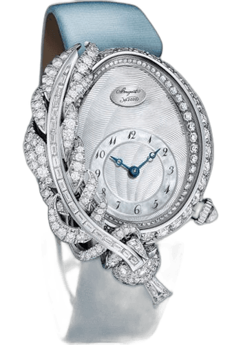 Breguet Plumes High Jewellery White Gold — Diamond Pavé Bezel & Silver Dial | Ref. GJ15BB8924/0DD83L