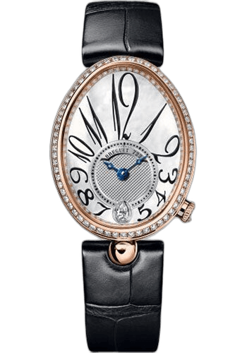 Reine de Naples 8918 - Rose Gold Case - Mother-Of-Pearl Dial - Black Leather Strap - 8918BR/58/964/D00D3L — Breguet Ref. 8918BR/58/964/D00D3L