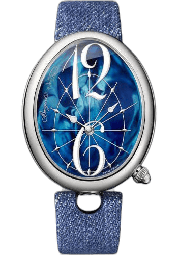 Breguet Reine de Naples 8967 - Steel Case - Mother-Of-Pearl Dial - Black Leather Strap - 8967ST/E8/786/3L — Ref. 8967ST/E8/786/3L