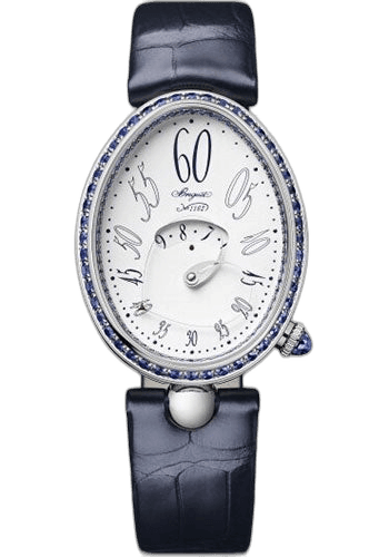 Breguet Reine de Naples White Gold — Diamond-Set Sapphire Blue | Ref. 9838BB/B8/364/S00S