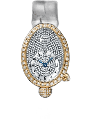 Breguet Reine de Naples Yellow Gold — Diamond Pavé Dial & Briolette Crown | Ref. 8928BA/8D/944/DD0D3L