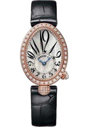 Breguet Reine de Naples 8928 - Rose Gold Case - Mother-Of-Pearl Dial - Black Leather Strap - 8928BR/5W/944/DD0D3L Ref. 8928BR/5W/944/DD0D3L