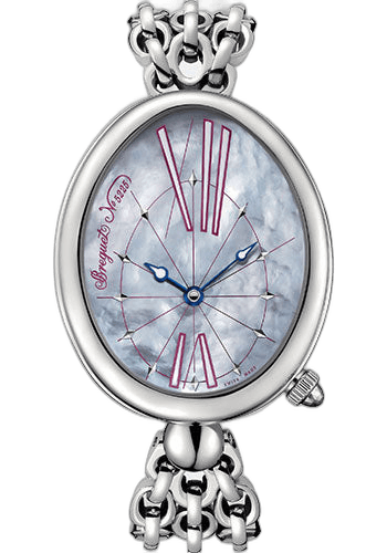 Breguet Reine de Naples Steel — Mother-of-Pearl Oval Ladies Watch | Ref. 8967ST/G1/J50