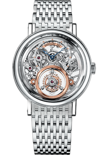Breguet Tourbillon Messidor Platinum — Silvered Gold Skeletonised Dial | Ref. 5335PT/42/PW0