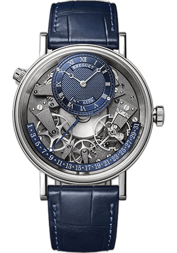 Breguet Tradition White Gold — Blue Retrograde Calendar Dial | Ref. 7597BB/GY/9WU