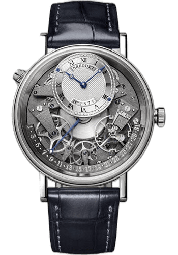 Breguet Tradition White Gold — Silver Skeletonised Retrograde Calendar | Ref. 7597BB/G1/9WU