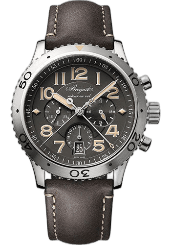 Breguet Type XX Steel Flyback Chronograph — Slate Grey Dial with Day/Night Indicator | Ref. 3817ST/X2/3ZU