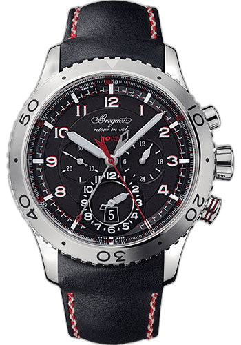 Breguet Type XX Steel — Black Dial Aviation Flyback Chronograph | Ref. 3880ST/H2/3XV