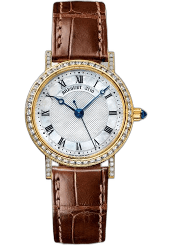 Breguet Classique 8068 - Yellow Gold Case - Mother-Of-Pearl Dial - Brown Leather Strap - 8068BA/52/964/DD00 — Ref. 8068BA/52/964/DD00
