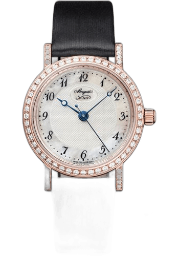 Breguet Classique 8068 - Rose Gold Case - Mother-Of-Pearl Dial - Black Satin Strap - 8068BR/59/764/DD00 Watch Ref. 8068BR/59/764/DD00