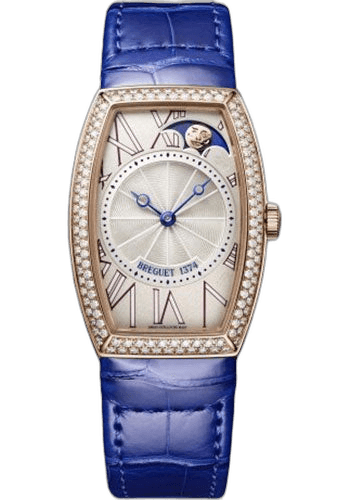 Breguet Héritage Rose Gold — Diamond Bezel with Silver Dial and Retrograde Moon Phase | Ref. 8861BR/15/986/D000