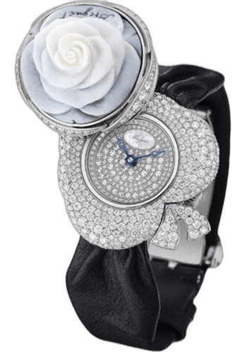 Breguet Secret de la Reine GJ24BB8548DDC3 White Gold Case - Diamond Paved Dial - Black Satin Strap - GJ24BB8548/DDC3