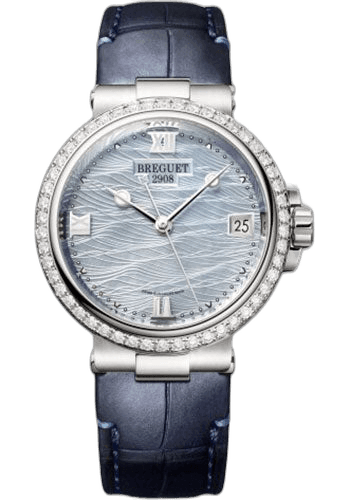 Breguet Marine Dame White Gold — Marea Motif Mother-of-Pearl Dial | Ref. 9518BB/V2/984/D000