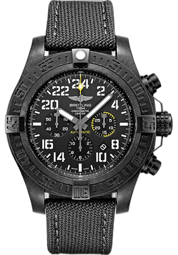 Avenger Hurricane Watch - Breitlight - Volcano Black Dial - Black Military Strap - Tang Buckle - XB1210E41B1W1 50mm Breitlight Volcano Black Dial by Breitling — XB1210E41B1W1