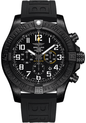 Avenger Hurricane 12h Watch - Breitlight - Volcano Black Dial - Black Diver Pro III Strap - Folding Buckle - XB0170E41B1S1 50mm B01 Breitlight Volcano Black Dial — Breitling Ref. XB0170E41B1S1