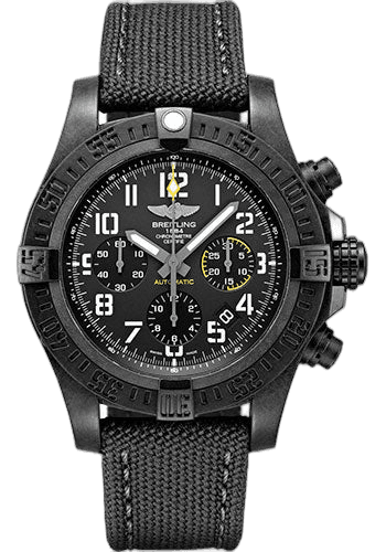 Breitling Avenger Hurricane 12h 45 Watch - Breitlight - Volcano Black Dial - Anthracite Military Strap - Tang Buckle - XB0180E41B1W1 45mm B01 Breitlight Volcano Black Dial (XB0180E41B1W1