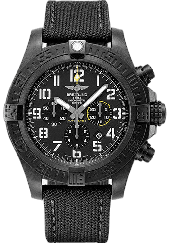Breitling Avenger Hurricane 12h Watch - Breitlight - Volcano Black Dial - Black Military Strap - Tang Buckle - XB0170E41B1W1 50mm B01 Breitlight Volcano Black Dial (XB0170E41B1W1