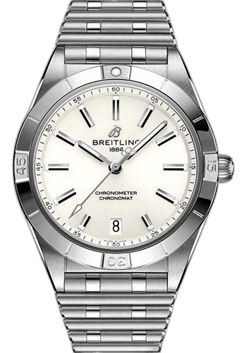 Breitling Chronomat Automatic 36 Watch - Stainless Steel - White Dial - Metal Bracelet - A10380101A3A1 36mm Watch Ref. A10380101A3A1