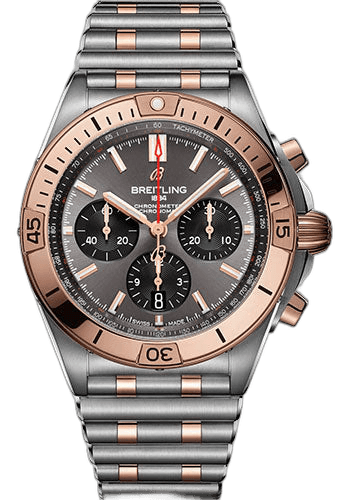 Chronomat B01 42 Watch - Steel and 18K Red Gold - Anthracite Dial - Metal Bracelet - UB0134101B1U1 42mm & 18K Red Gold Anthracite Dial Breitling Ref. UB0134101B1U1