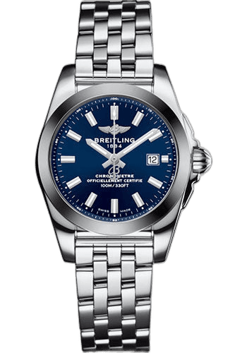 Breitling Galactic 29 Sleek Watch - Steel - Horizon Blue Dial - Steel Bracelet - W72348121C1A1 29mm