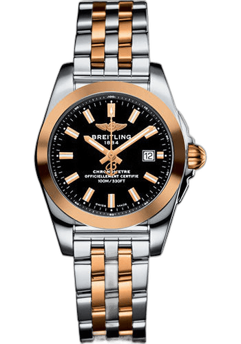 Breitling Galactic 29 Sleek Watch - Steel & rose Gold - Trophy Black Dial - Steel And Rose Gold Bracelet - C7234812/BF32/791C 29mm & Rose Gold Black Dial Watch Ref. C7234812/BF32/791C