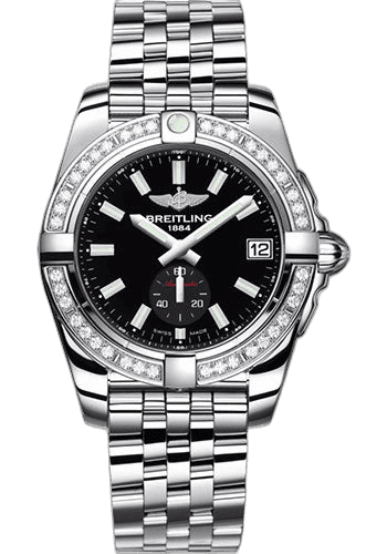 Breitling Galactic 36 Automatic Watch - Steel - Onyx Black Dial - Steel Bracelet - A37330531B1A1 36mm