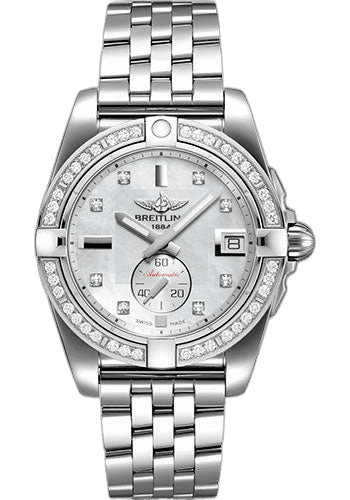 Galactic 36 Automatic Watch - Steel - Pearl Diamond Dial - Steel Bracelet - A37330531A1A1 36mm Diamond Diamond Dial · Breitling A37330531A1A1
