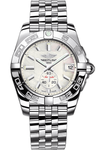 Galactic 36 Automatic Watch - Steel - Pearl Dial - Steel Bracelet - A3733012/A716/376A · Breitling 36mm — A3733012/A716/376A