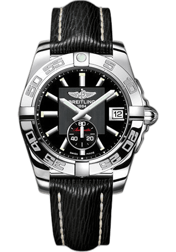 Galactic 36 Automatic Watch - Steel - Volcano Black Dial - Black Sahara Strap - A3733012/BA33/213X/A16BA.1 36mm Breitling Ref. A3733012/BA33/213X/A16BA.1