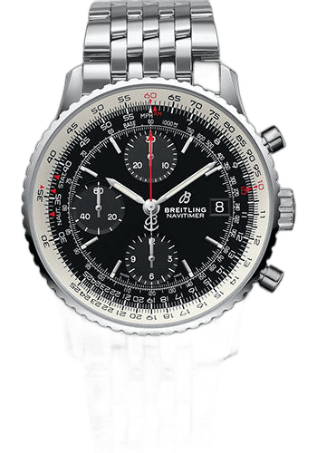 Navitimer 1 Chronograph 41 Watch - Steel Case - Black Dial - Steel Pilot Bracelet - A13324121B1A1 41mm Breitling Ref. A13324121B1A1