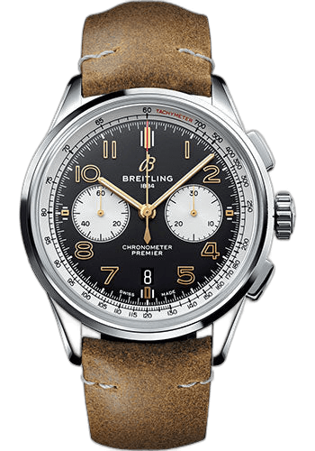 Breitling Premier B01 Chronograph 42 Norton Edition - AB0118A21B1X1 42mm Steel Black Dial (AB0118A21B1X1