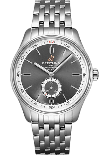 Premier Automatic Watch - 40mm Steel Case - Anthracite Dial - Steel Bracelet - A37340351B1A1 — Breitling Ref. A37340351B1A1