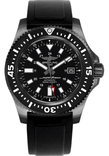 Breitling 44mm Superocean 44 Special Watch - Black Steel Case - Dial - Black Diver Pro II Strap - M1739313/BE92/131S/M20SS.1 Watch Ref. M1739313/BE92/131S/M20SS.1