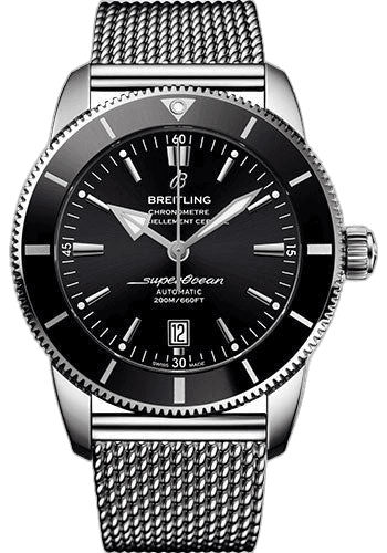 Breitling 46mm Superocean Heritage II B20 Automatic 46 Watch - Steel Case - Volcano Black Dial - Steel Ocean Classic Bracelet - AB2020121B1A1 Watch Ref. AB2020121B1A1