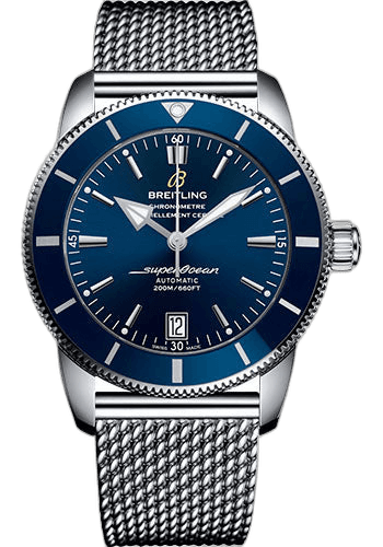 Superocean Heritage II B20 Automatic 42 Watch - Steel Case - Gun Blue Dial - Steel Ocean Classic Bracelet - AB2010161C1A1 · Breitling 42mm — AB2010161C1A1