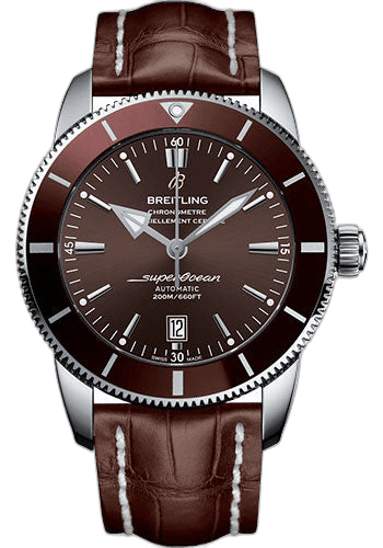 Breitling Superocean Heritage II 46 Watch - Steel Case - Copperhead Bronze Dial - Brown Croco Strap - AB202033/Q618/757P/A20D.1 46mm Watch Ref. AB202033/Q618/757P/A20D.1