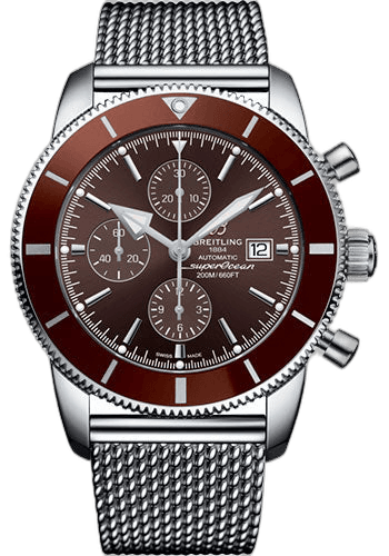 Superocean Heritage Chronograph 46 Watch - Steel - Copperhead Bronze Dial - Steel Bracelet - A13312331Q1A1 46mm Breitling Ref. A13312331Q1A1