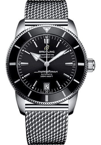 Superocean Heritage II B20 Automatic 42 Watch - Steel Case - Volcano Black Dial - Steel Ocean Classic Bracelet - AB2010121B1A1 42mm · Breitling AB2010121B1A1